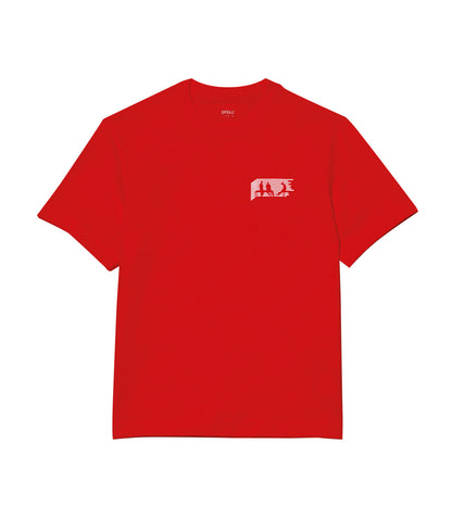 T SHIRT ROUGE LOGO