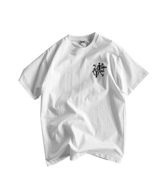 Zigzag  - T shirt blanc